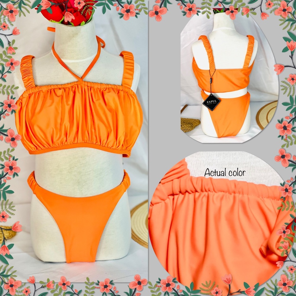 Women’s bikini. 82% polyester, 18% spandex.New. Size M.